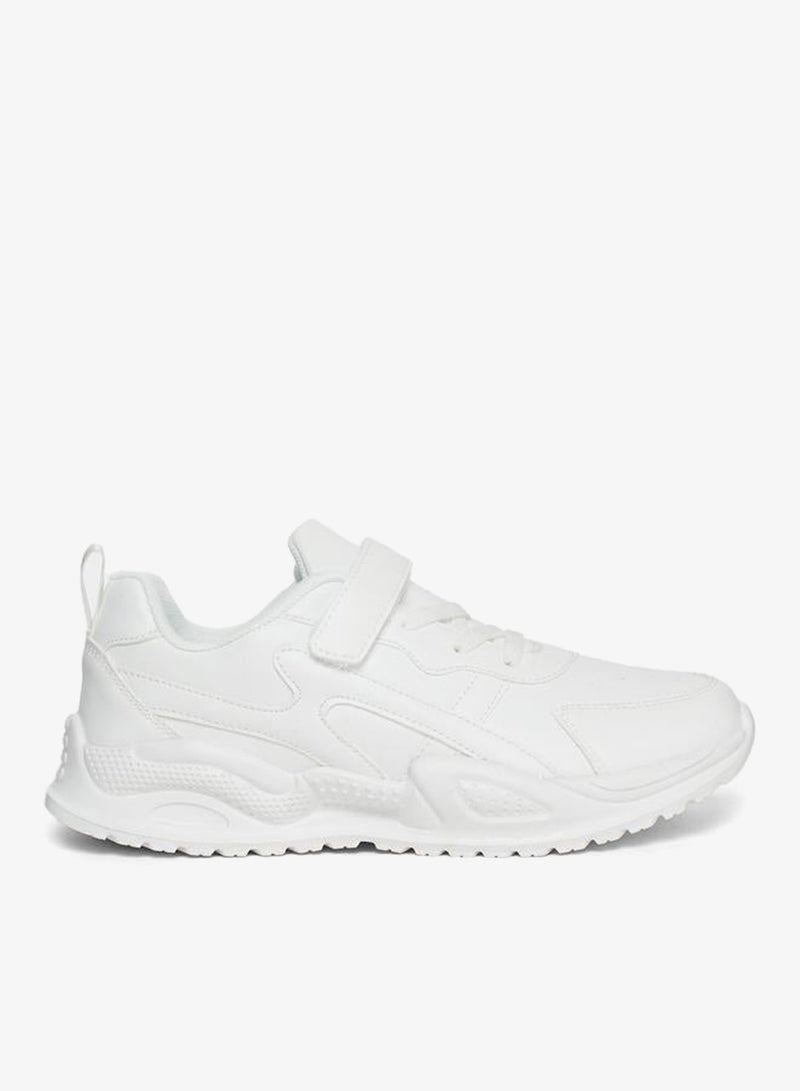 Styli Women White Velcro Strap Sneakers - Image 1